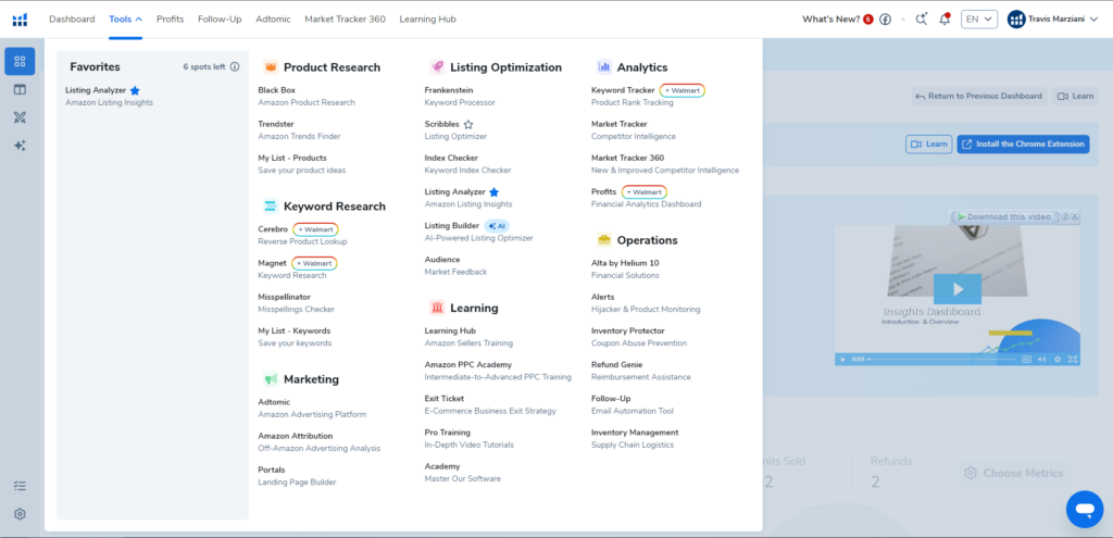 Keyword research tool using magnet in Amazon FBA course