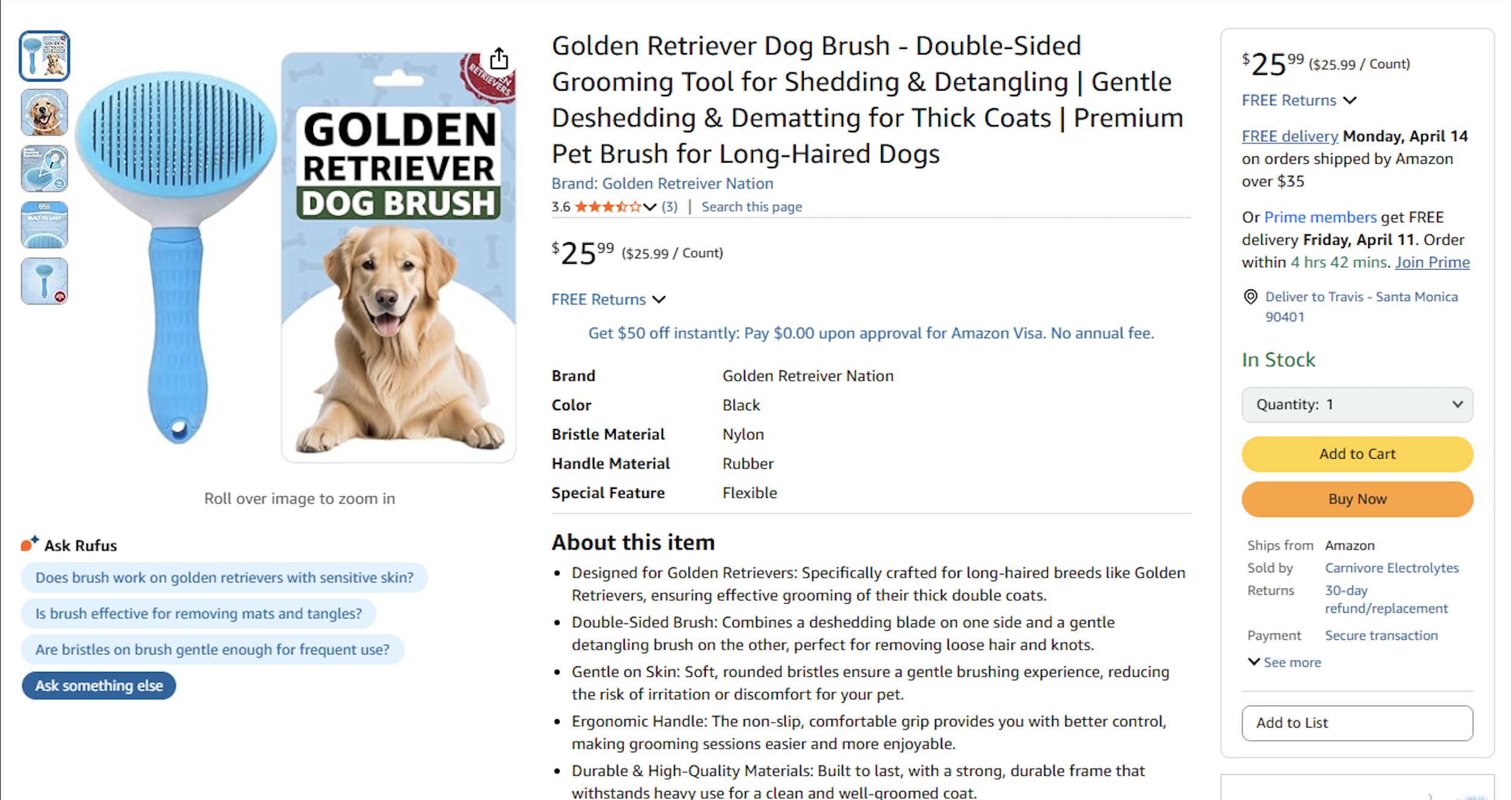 Screenshot 2025-05-12 at 7.52.18 PM Amazon FBA product - Dog Brush