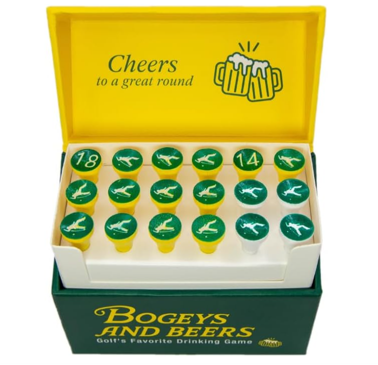 Bogeys and Beers golf tee drinking game product for Amazon FBA