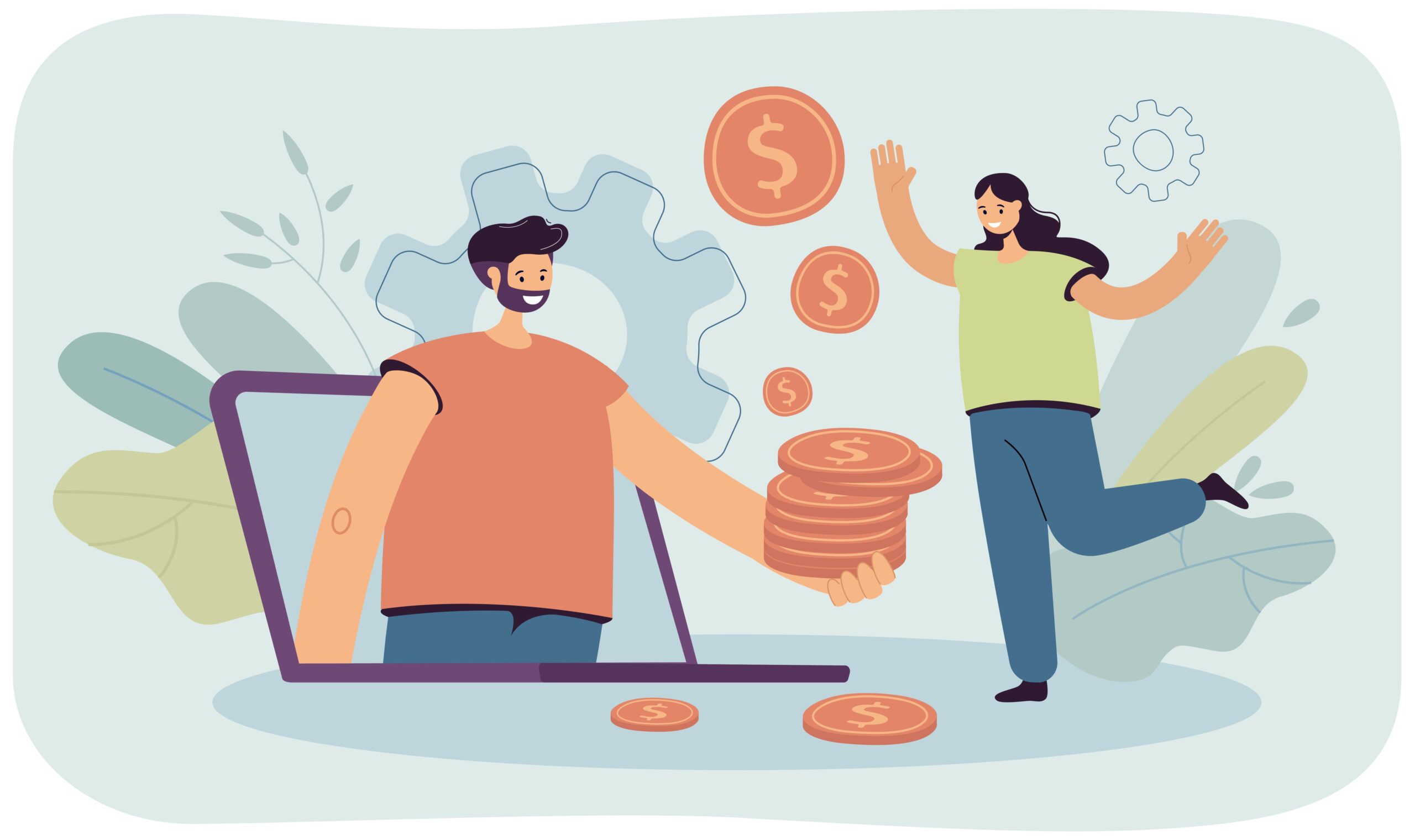 Analytics dashboard showing affiliate income growth and conversion metrics