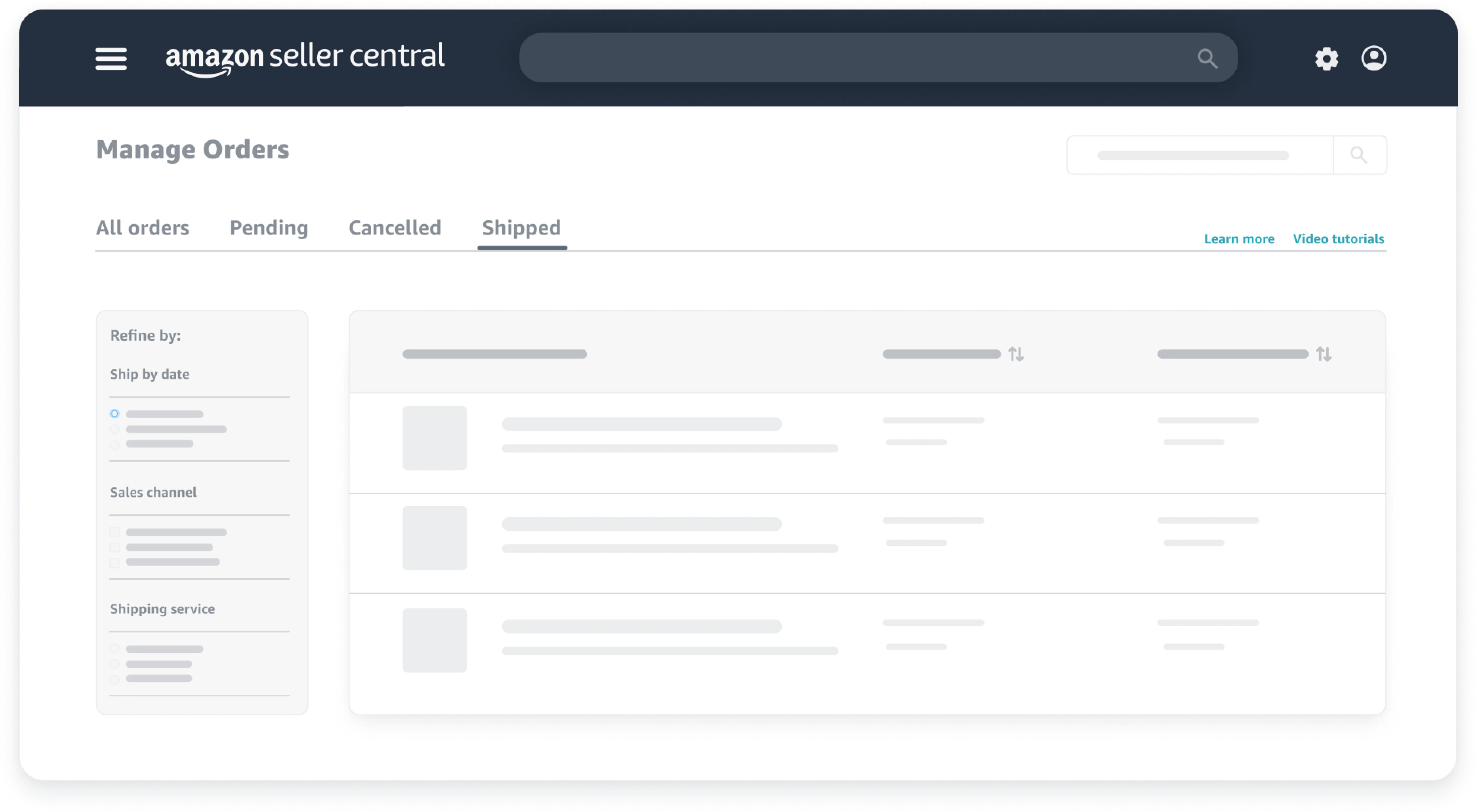 Amazon seller central manage inventory send replenish shipment screen