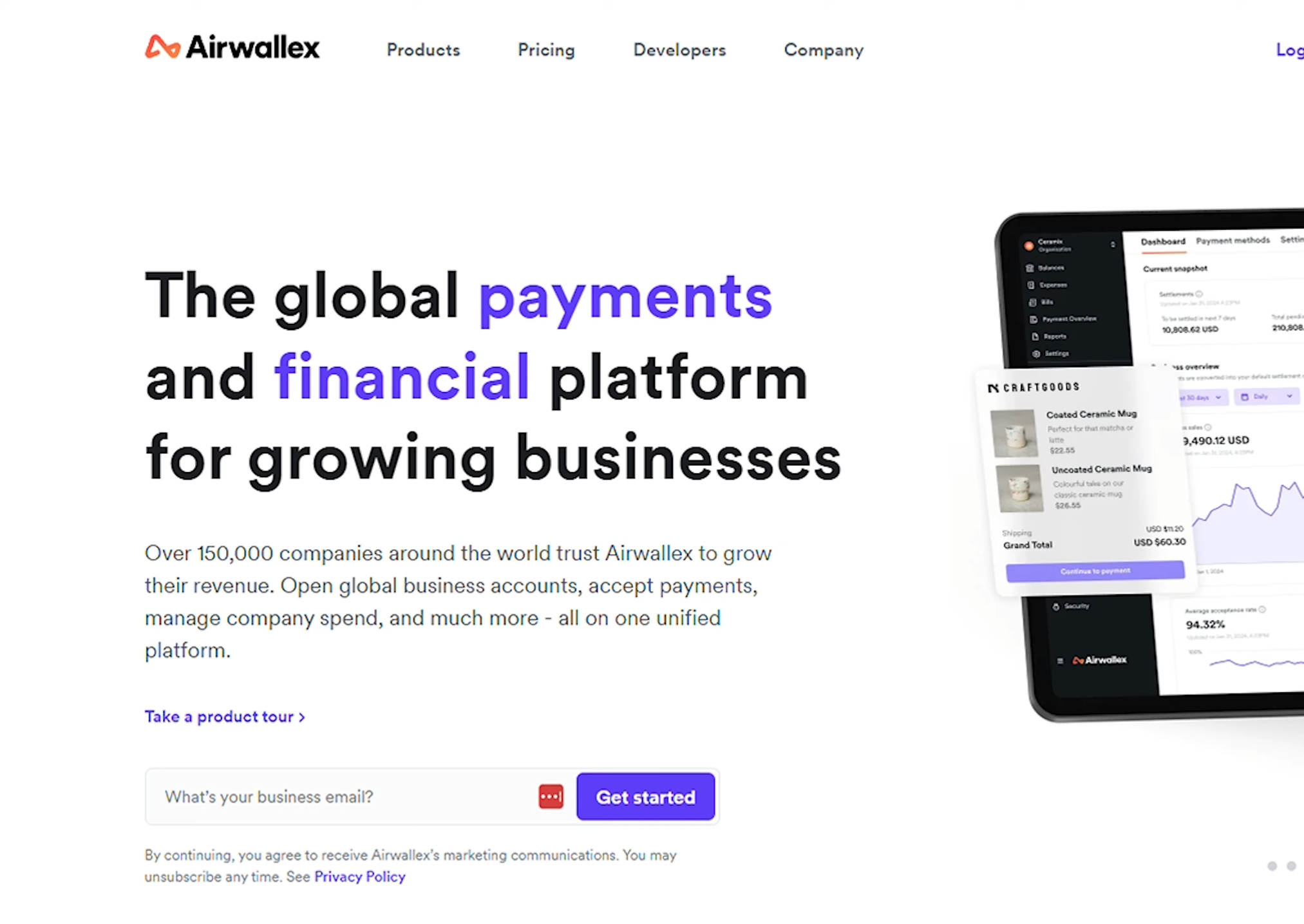 Airwallex dashboard showing currency conversion rates for international Amazon sellers