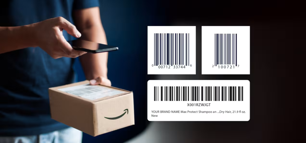 understanding barcodes for Amazon FBA shipment