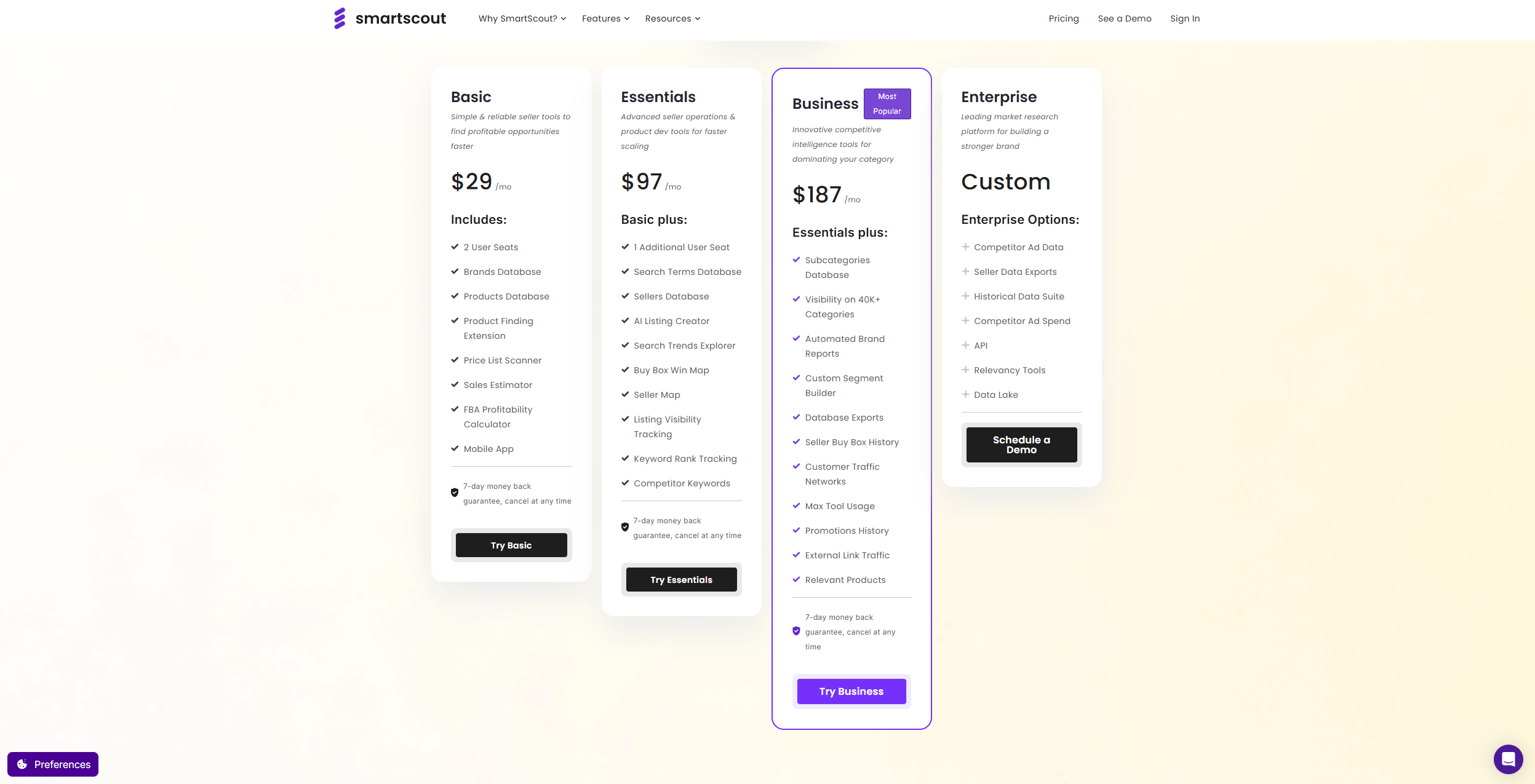 SmartScout Pricing