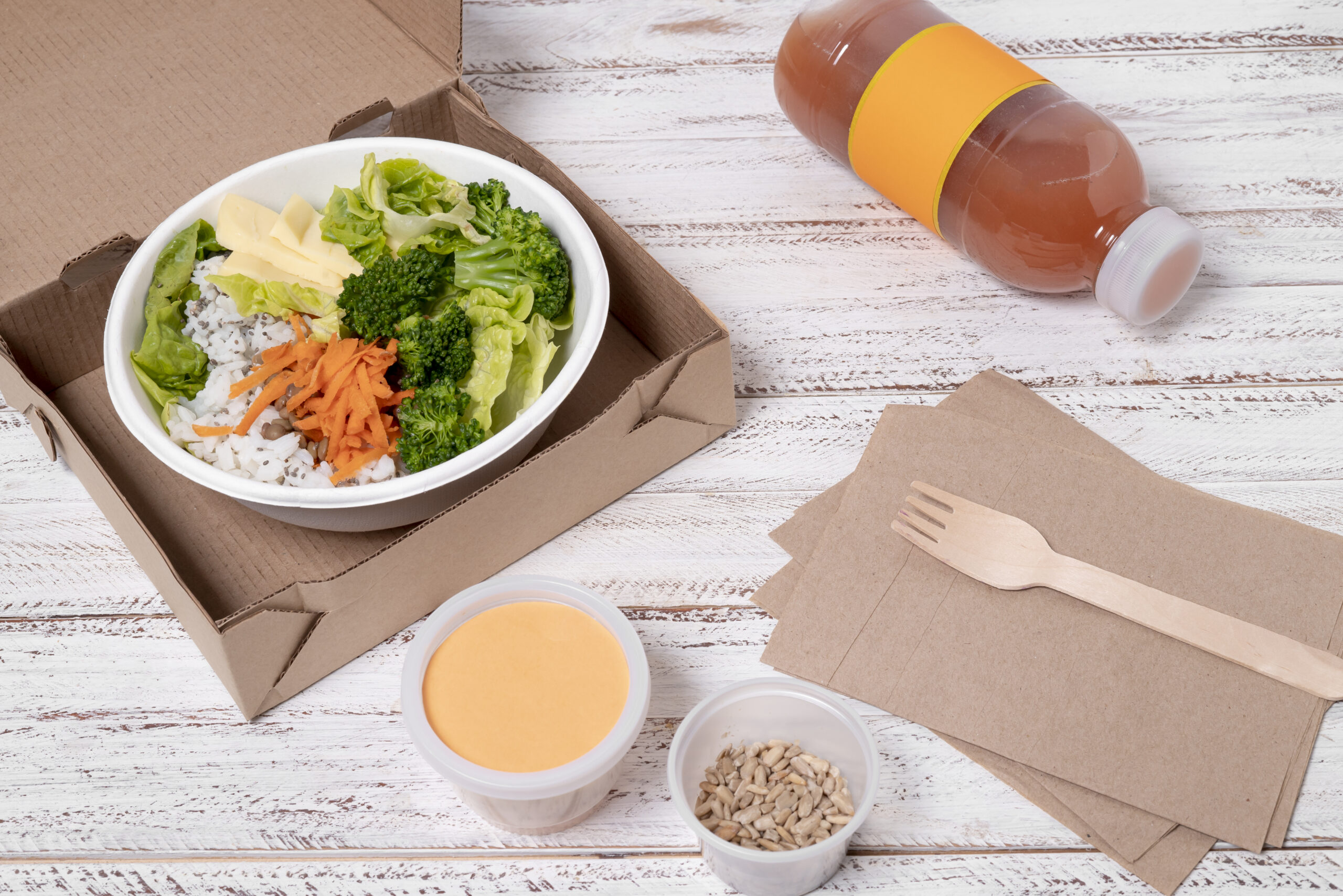 Entrepreneur habits - pre-sourced healthy meal bowl and supplements ready to prep