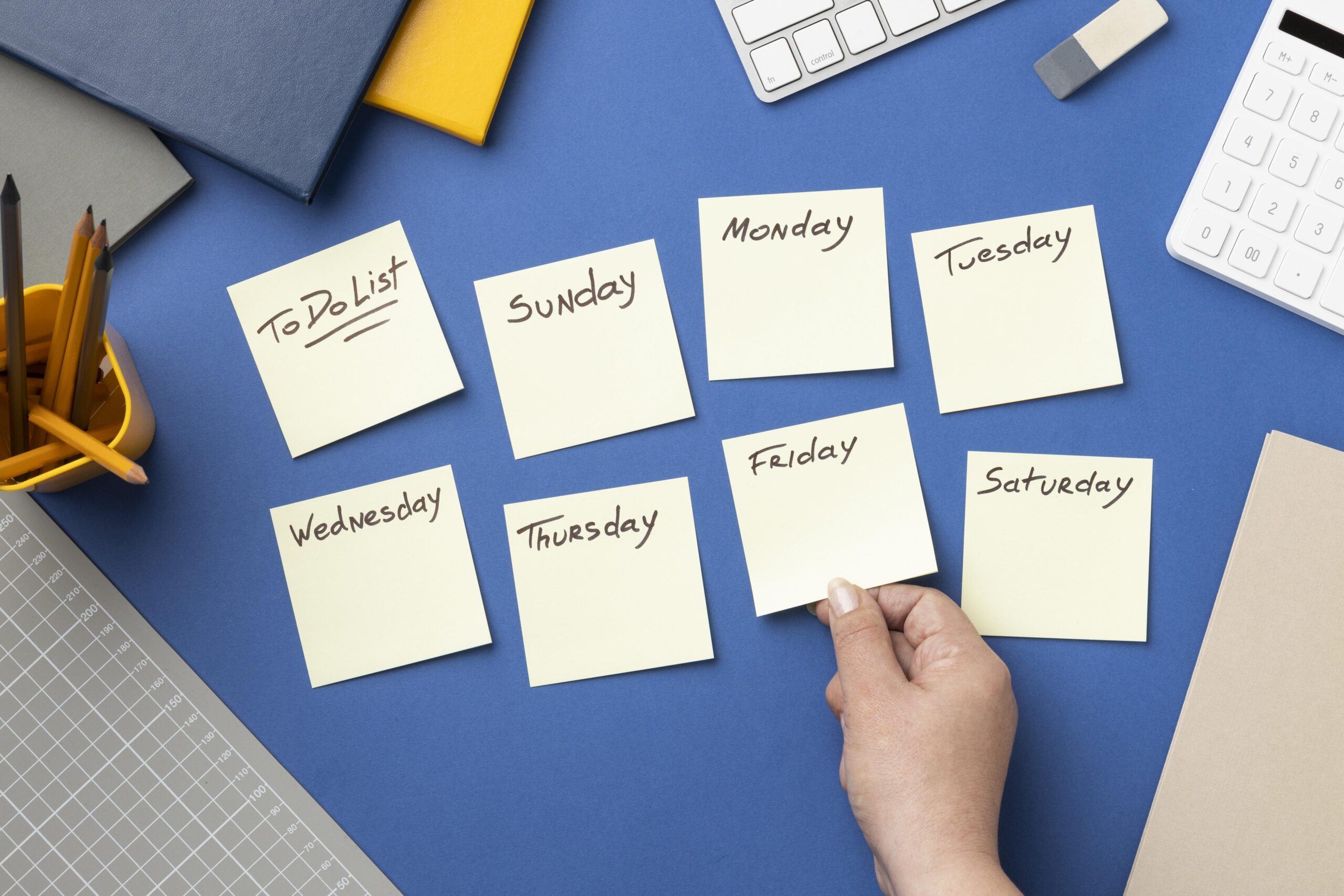 gettinng your week planned - Giving Every Day of the Week a Purpose