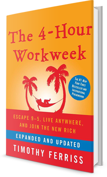 The 4-Hour Workweek book hidden under an office desk, inspiring a leap into entrepreneurship for Amazon FBA